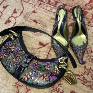 Baldinini purse and heel set